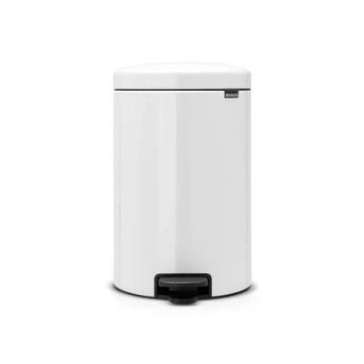 Bild av Brabantia NewIcon Treteimer sanft schließend, Kunststoff Inneneimer, White, 20 Liter