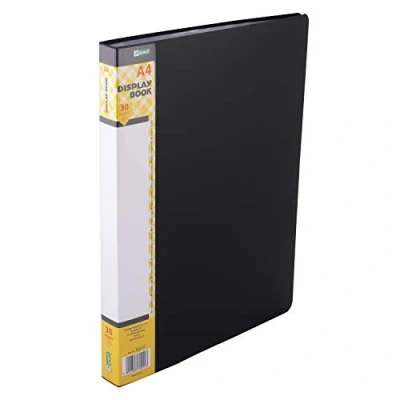 Bild av D.RECT Visuell bok PP A4 30 fodral Mapp solid presentationsmapp erbjudandemappar svart