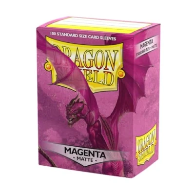 Bild av Arcane Tinmen ART11026 Dragon Shield Standard Sleeves Nein Matte Size 100pk Magenta, Multicoloured, 100 Count