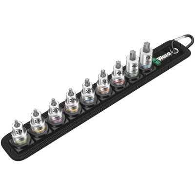Bild av Wera Belt B 3 TORX® HF Zyklop bit socket set with holding function 3/8&quot; drive 9 pieces