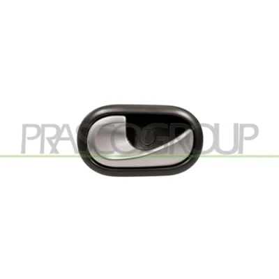 Bild av PRASCO DA2208618 Dörrhandtag inre, vänster bak, fram svart, silver med kabel DACIA: Duster SUV