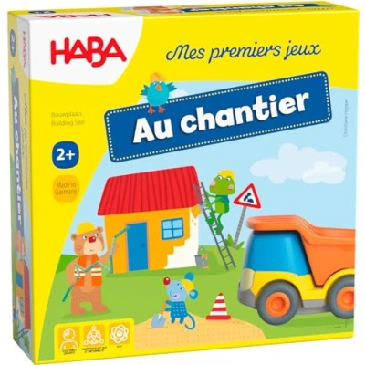 Bild av HABA Mina första spel på arbetsplatsen co op ranking and memory game Roligt och interaktivt om husbyggnad 2 år 305212
