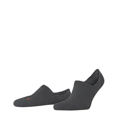 Bild av FALKE unisex Cool Kick osynliga strumpor som andas snabbtorkande funktionellt material lätt stoppning plyschsula high cut kylande bekväm sportig platt söm på fotspets 1 par, Grå (Dark Grey 3970) ny