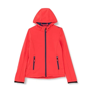 Bild av CMP Softshell jacka för barn med fast huva Campari, 140