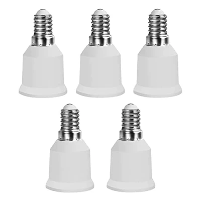 Bild av Hsthe Sea 5x E14 till E27 Sockelomvandlare, Adapteromvandlare, Lampsockel, Lampsockeladapter, Lampadapter för LED lampor och CFL