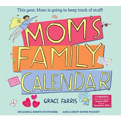Bild av Mom&#039;s Family Wall Calendar 2024: This Year, Mom Is Going to Keep Track of Stuff!
