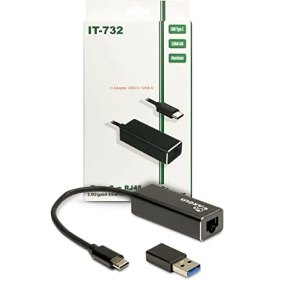 Bild av Inter Tech IT 732 USB Type C LAN Adapter