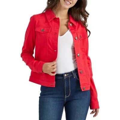 Bild av Wrangler Authentics Dam jeansjacka, röd, medium, M