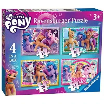 Bild av Ravensburger My Little Pony The Movie 5 10 cm låda (12, 16, 20, 24 delar) pussel för barn i åldern 3 år uppåt