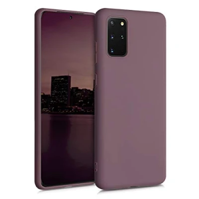 Bild av kwmobile fodral kompatibelt med Samsung Galaxy S20 Plus mjukt TPU silikonfodral skydd lämpligt för trådlös laddning druva