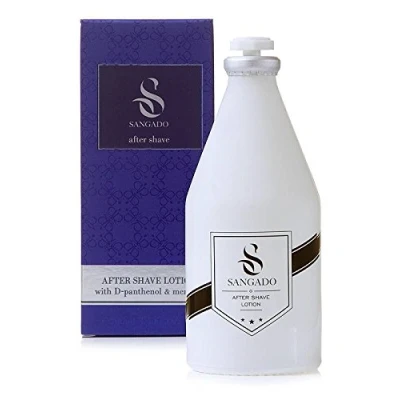 Bild av SANGADO Aftershave lotion för män, återfuktande, uppfriskande, lyxig, skogig, vattendoft, fina franska essenser, långvarig, modern, energisk, 100 ml