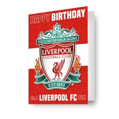 Bild av Liverpool Fc fotboll födelsedagskort 3D effekt linsformad ett fantastiskt kort för alla tillfällen