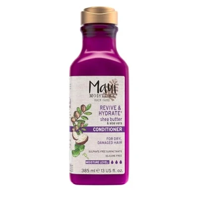 Bild av Maui Moisture Revive &amp; Hydrate Shea Butter Aloe Vera balsam, för torrt skadat hår, 385 ml