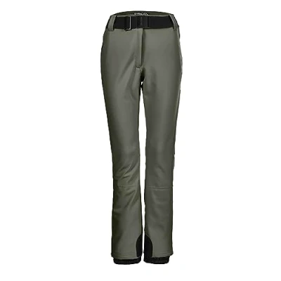 Bild av Killtec skidbyxor/softshell byxor för kvinnor med snöfall och bälte KSW 221 WMN SKI SFTSHLL PNTS, oliv, 40, 37328 000