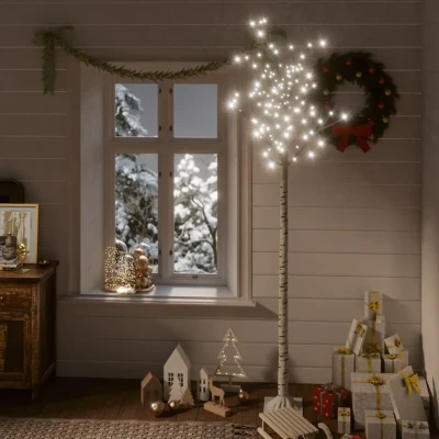 Bild av VidaXl Plastgran 200 Led 2,2 M Pil Kallvitt Ljus Inomhus/Utomhus