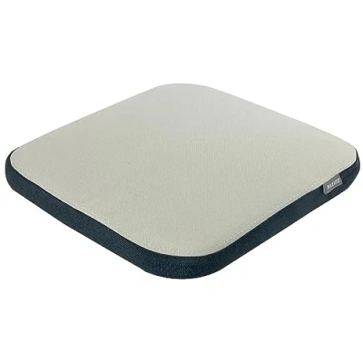 Bild av Leitz Ergo aktiv wobble kudde, ergonomisk sittdyna för kontorsstol, fyrkantig balanskudde förbättrad ergonomi, sittkudde med ljusgrått överdrag, 65400085