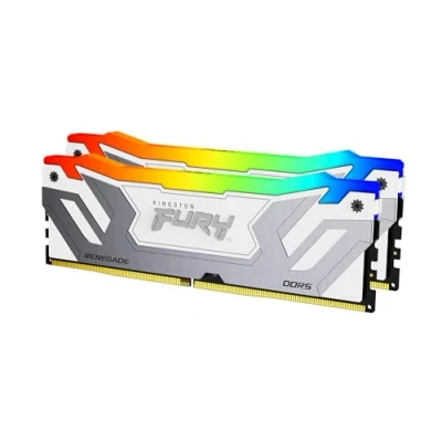 Bild av Kingston FURY Renegade RGB DDR5 8400 48GB CUDIMM för Intel CL40 Dual Channel (2 pcs) XMP Vit med