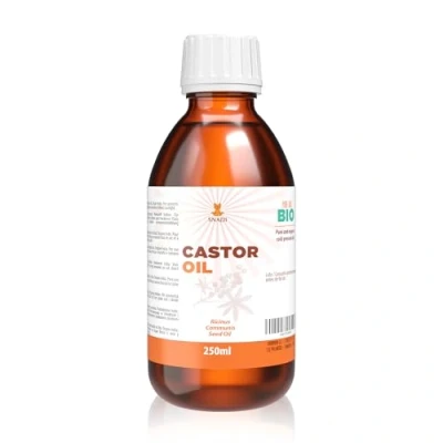 Bild av Snadi Ren Ekologisk Ricinolja 250 ml Kallpressad Antioxidant, Anti aging Återfuktande för Torr Hud, Kropp och Hår Stimulerar Tillväxt av Ögonfransar Skägg