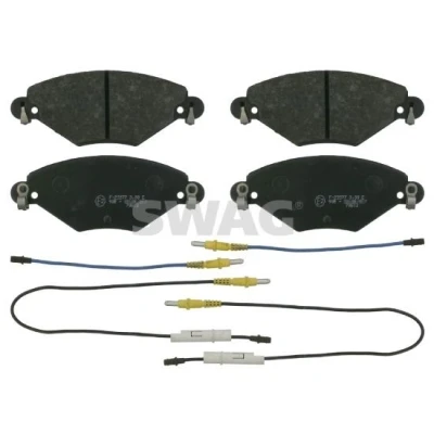 Bild av SWAG 64 91 6417 Jeu de plaquettes frein Essieu avant contact signal d&#039;usure inclus CITROËN: C5 I 5 portes, Break, Van / Break