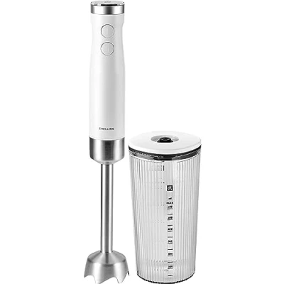 Bild av ZWILLING ENFINIGY stavmixer rostfritt stål, purémixer och med vingblad i 600 ml mätkanna, silvervit