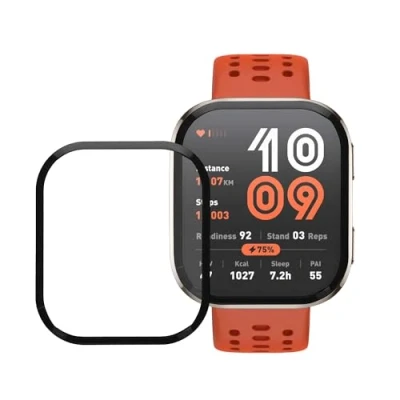 Bild av kwmobile 2 x transparent skärmskydd kompatibel med Amazfit Bip 6 folie skyddsfilm för fitness Tracker robust