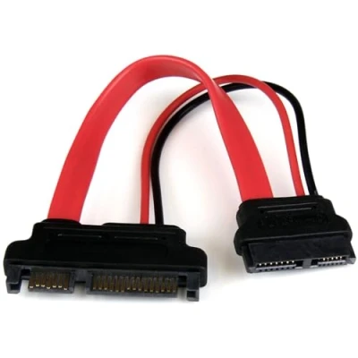 Bild av StarTech.com Slimline SATA till adapter med strömuttag/kontakt 15 cm Slim Serial ATA S 13 stift/SATA 7+15 stift