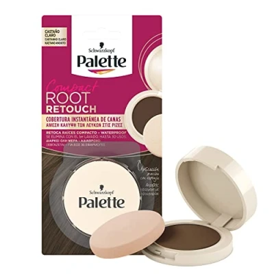Bild av Palette Compact Root Retouch Retoca Rötter kompakt pulver Ljus kastanj Täcker Canas 1 enhet