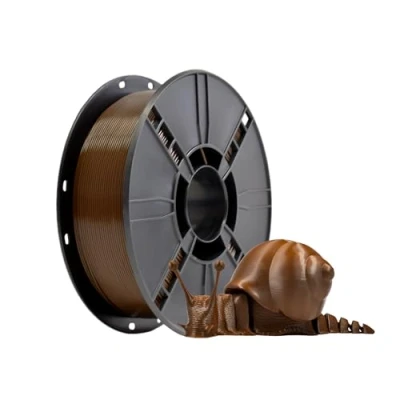Bild av PLA Plus (PLA+) 3D filament 1,75 mm, skrivarfilament Plus, mått +/ 0,02 1 kg spole (2,2 lb) tryckt för skrivare, brun