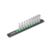 Bild av Wera Magnetic socket rail A Deep 1 set 1/4&quot; drive 9 pieces