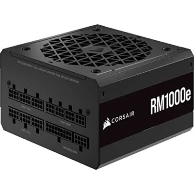Bild av Corsair RM1000e (2023) Fullständigt Modulärt ATX Aggregat Med Låg Ljudnivå Kompatibelt 3.0 Och PCIe 5.0 80 PLUS Gold Effektivitet Modernt Standby Stöd Svart