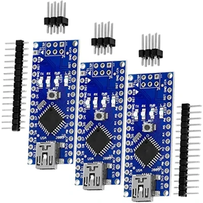 Bild av AZDelivery 5 x AZ Nano V3 Board med FT232RL chip och ATmega328 16MHz ATmega328P kompatibel inklusive e book