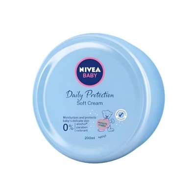 Bild av Nivea Baby Soft Cream 200 ml (förpackning med 3) dagligt skydd 0 % alkohol, parabens och färgstarka