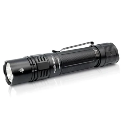Bild av fenix PD36R Pro svart, uppladdningsbar ultraljus taktisk LED ficklampa 2800 lumen 380 m 42 timmar max dubbla bakbrytare 21700 batteridriven omedelbar stroboskop IP68