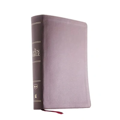 Bild av The NKJV, Open Bible, Leathersoft, Brown, Red Letter, Comfort Print: Complete Reference System