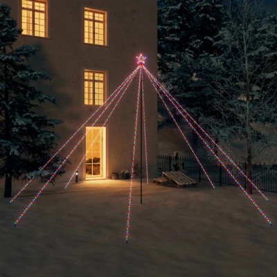 Bild av VidaXl Julgransbelysning Inomhus/Utomhus 800 Leds Flerfärgad 5 M