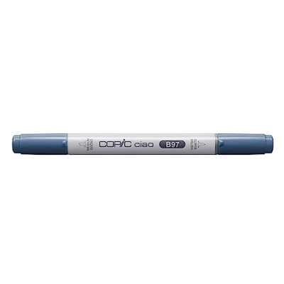 Bild av COPIC Ciao märkpenna typ B 97, nattblå, mångsidig layoutmärkpenna med en medelbred och penselspets