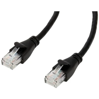 Bild av Amazon Basics RJ45 Cat 6 Ethernet Patch kabel, 1 Gbit/s i överföringshastighet, guldpläterade kontakter, 0,9 m, svart