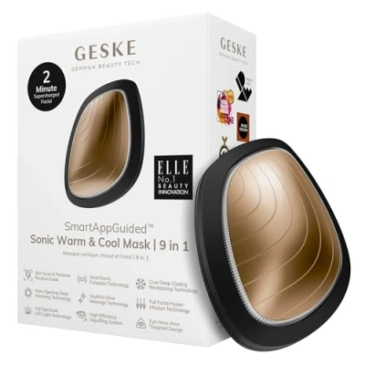 Bild av Geske Sonic WARM COOL MASK 9 IN 1 Electronic Tools SMARTAPPGUIDED Ansiktsvård tillbehör, Storlek: One Size, Gray