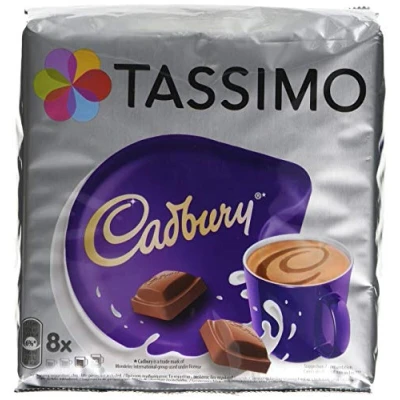 Bild av Tassimo Cadbury chokladspecialitet, kakao, choklad, kapsel, 8 T skivor/portioner