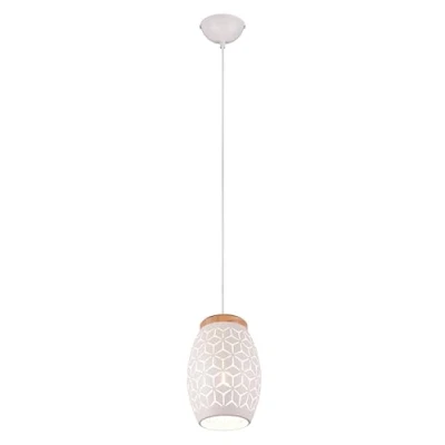 Bild av Reality Suspension Bidar R31571031, matt vit metall, naturligt trä, utom 1x E27