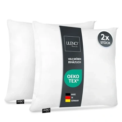 Bild av LILENO HOME Mikrofiberkudde 30 x cm [set om 2] tvättbar upp till 95 grader med dragkedja kudde som för säng eller dekorativa kuddar soffkuddar och