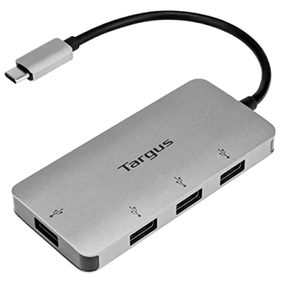 Bild av Targus USB C to 4 Port A Hub ports 3.2 porte Silver