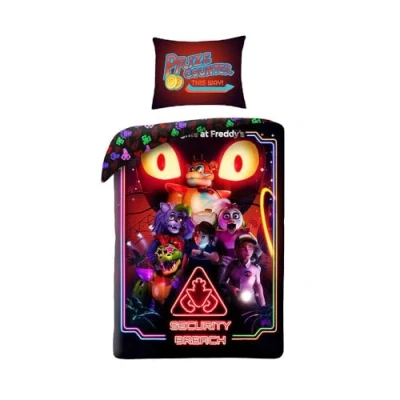 Bild av TDI Five Nights at Freddy&#039;s Security Breach Påslakan och örngottsset 100 % bomullssängkläder i europeisk storlek vändbart påslakanset för barn bekvämt andningsbart modern design