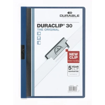 Bild av Durable 222707 KLÄMMAPP DURACLIP® 30SB, mörkblå, 5 stycken