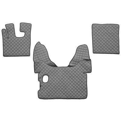 Bild av F CORE FL01 GRAY Ensemble de tapis sol Similicuir avant 3 gris