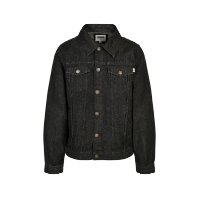 Bild av Urban Classics ekologisk bomull, herrjacka, basic, denimjacka för män, finns i 2 färger, storlekar XS 5XL, Svart tvättad,