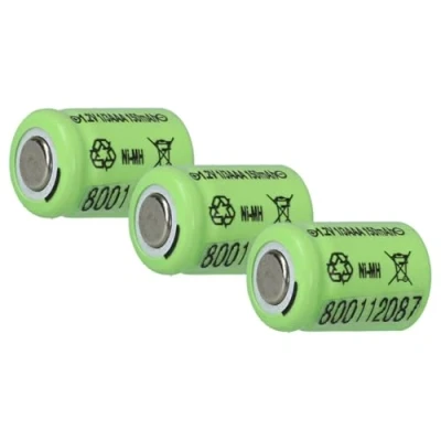 Bild av Vhbw 3 x NI MH 1/3 AAA battericell råcell, industricell 150 mAh (1,2 V) kompatibel med användning i batterier modelltillverkning etc