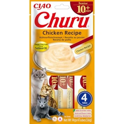Bild av INABA CAT CHURU SENIOR CHICKEN przysmak dla kota 4x14g (56g)