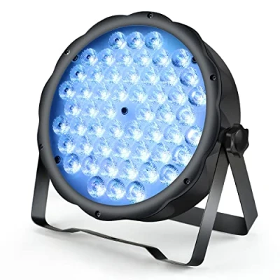 Bild av BETOPPER Partybelysning DJ ljus 54 x 1,5 W RGB 3 i 1 discolampa DMX lampa, scenbelysning, mini scenbelysning med ljudaktivering/DMX för fest, bröllop, klubb, bar, show (1 stycken)