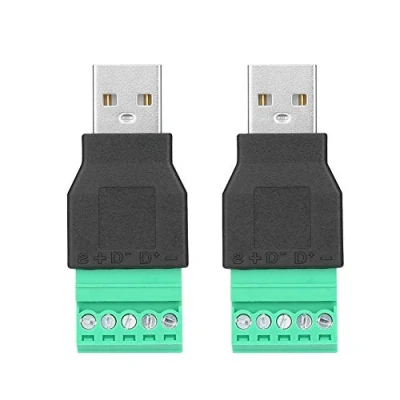 Bild av 2St Usb Hankontakt Till 5 Pin Skruv Terminal Adapter Adaptrar